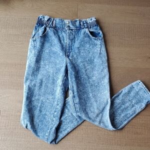 Vintage High Waisted Acid Wash Jeans